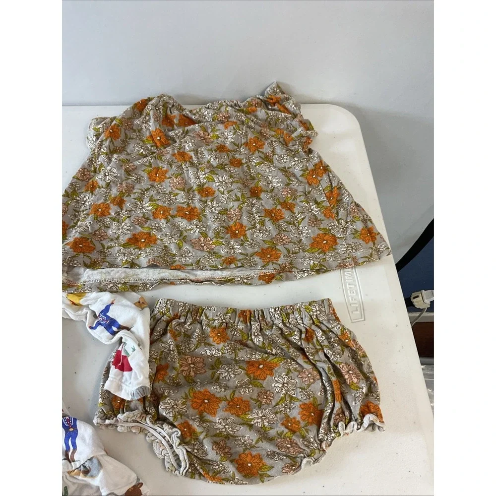 baby girl bamboo 3PC Lot 6-12 mos‎ Kyte Texas Dress, milk barn set
